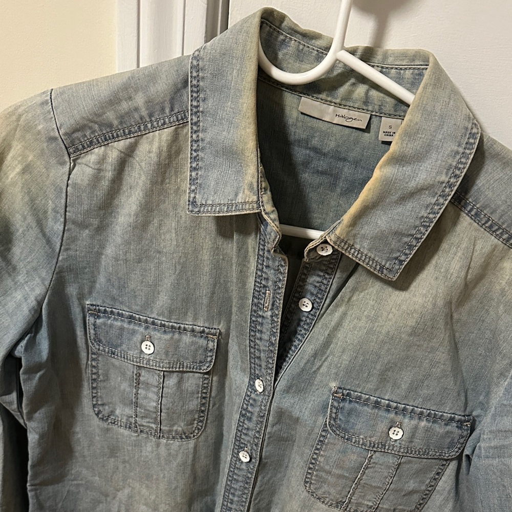 Halogen Blue Button Down Shirt